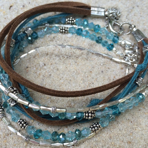NWT Leather and Hemp Multistrand Bracelet - Picture 3 of 7